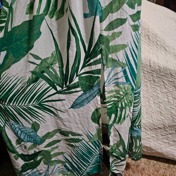 CUPSHE Women's Leafy Cutout Maxi Sleeveless Dress - Picture 7 of 13